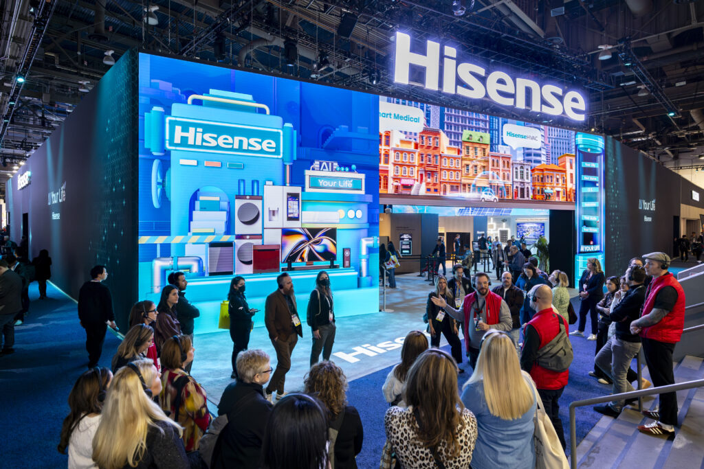 Hisense exhibit AV production at CES 2025 by PEAK Technologies